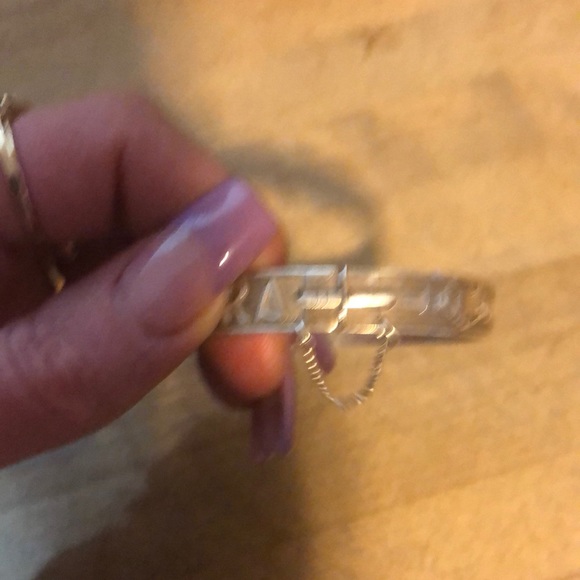 Gaelic Sterling Silver Soul Mate Bangle - Picture 7 of 8